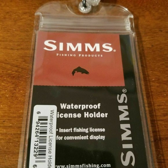 Simms Fishing ID License  Holder Waterproof  NEW - Picture 3 of 6